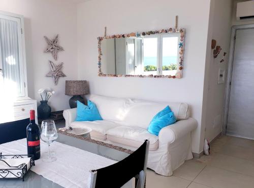 Coin salon dans l'établissement Cottage DeLuxe