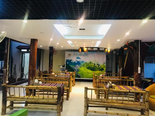 Ruang duduk di Mai Châu Lotus