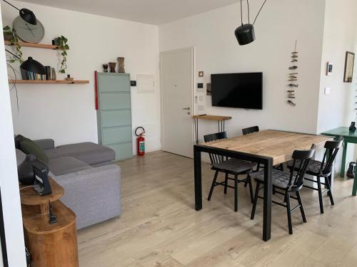 TV a/nebo společenská místnost v ubytování Maison Thiago