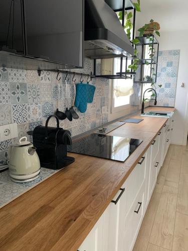 Η κουζίνα ή μικρή κουζίνα στο Maison Thiago