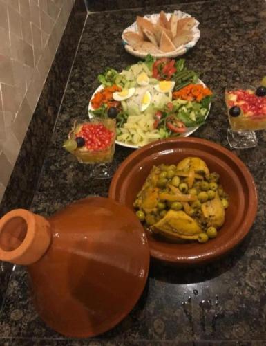Comida en la casa vacacional o alrededores