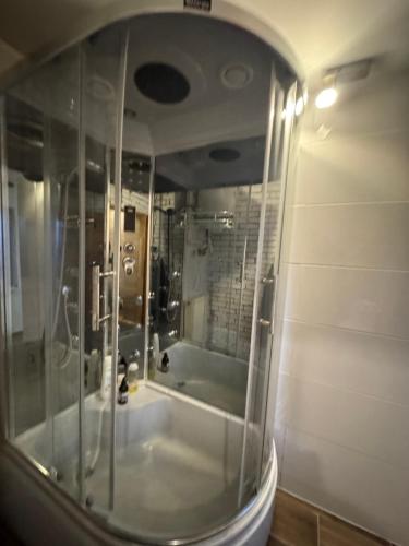 Koupelna v ubytování Apartamencik przy trasie nr 1 Bielsko-Biała
