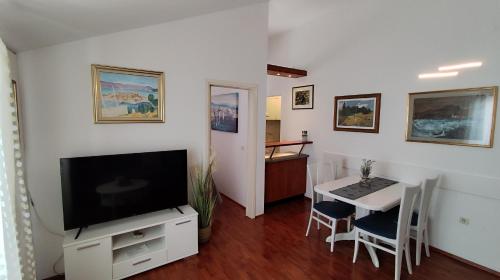 TV a/nebo společenská místnost v ubytování Apartman Beus