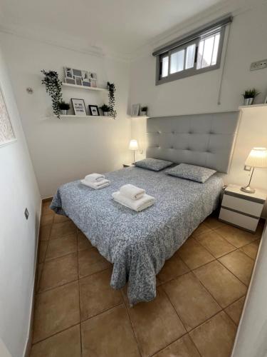 Postel nebo postele na pokoji v ubytování Ático - Dúplex - vista mar