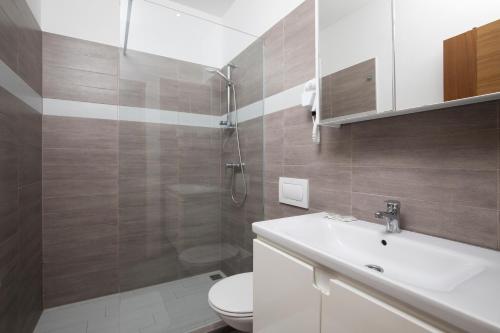 Ένα μπάνιο στο Apartmant & rooms Villa Rosa Medulin