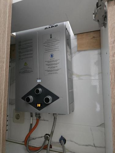 a electrical box on the wall of a room at Luxury Vista Mar Apartment in Martil