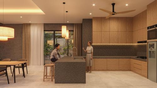 Kuchyň nebo kuchyňský kout v ubytování Villa Garuda - 5BR Luxury Villa