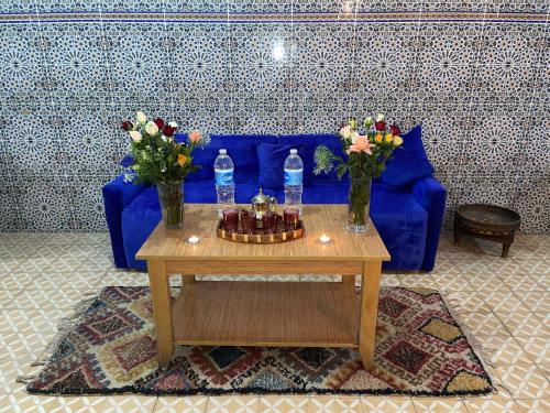 Posezení v ubytování Red Vibes Hostel Marrakech