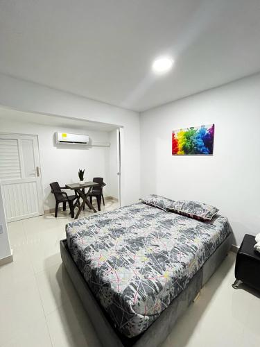 Giường trong phòng chung tại ESTRELLA DEL MAR