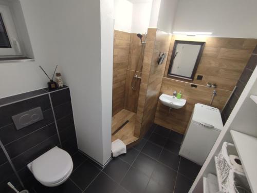 Koupelna v ubytování Apartmán Lenka