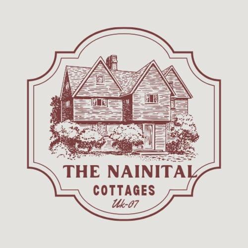 a drawing of a wooden house with the natal colleges logo at Nainital Cotteges in Rāmgarh