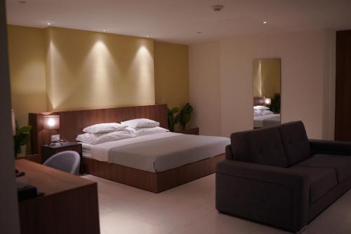 Katil atau katil-katil dalam bilik di Nassim Al Najaf Hotel