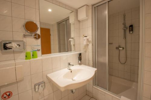 Ένα μπάνιο στο Seehotel Bollmannsruh