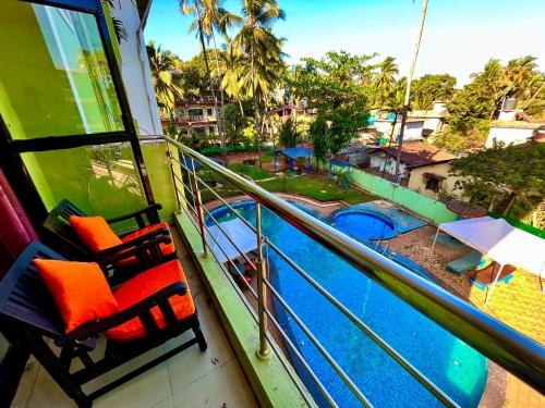 Balkoni atau teres di Shivam Resort - Calangute Beach, Goa