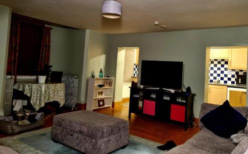 Μια τηλεόραση ή/και κέντρο ψυχαγωγίας στο A Basement Apartment