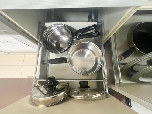 Η κουζίνα ή μικρή κουζίνα στο せせらぎの宿ーいちー