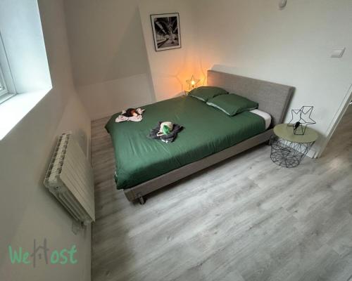 - une chambre avec un lit pour 2 personnes dans l'établissement Jasmine-Close to station,Grd Palais,Zénith&Center, à Lille