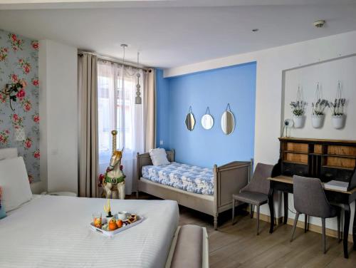 Posezení v ubytování Hôtel Mademoiselle