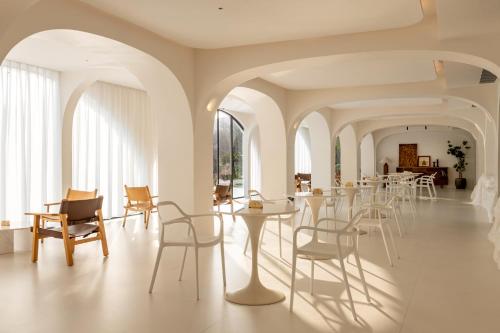 Χώρος καθιστικού στο Almeta Designer Hotel