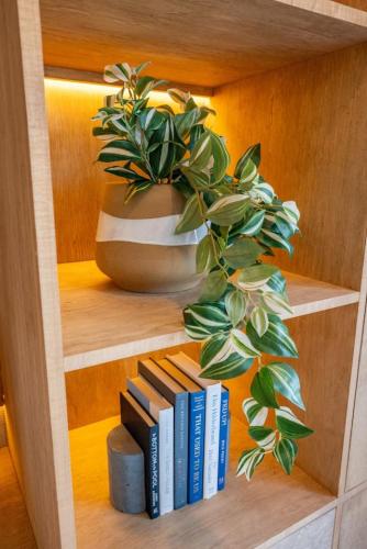 Biblioteca en el apartamento