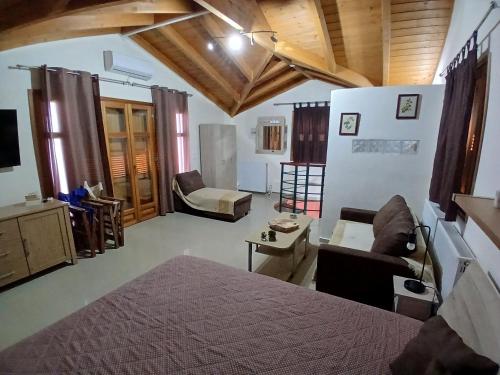 Posezení v ubytování Villa Alexandros