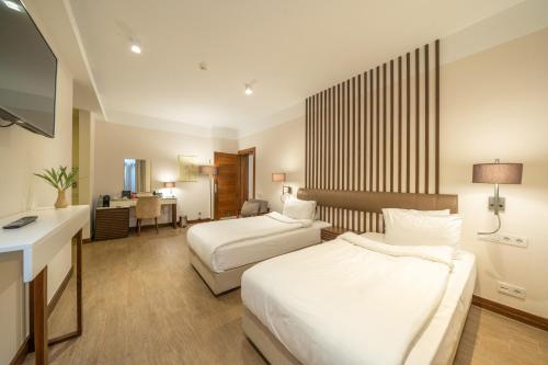 Katil atau katil-katil dalam bilik di Spektr Boutique Hotel Yalikavak