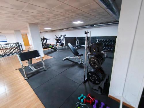Fitness centrum a/nebo fitness zařízení v ubytování Las Higueras Suite