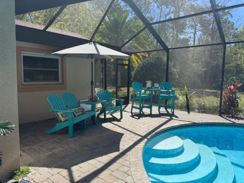 Kolam renang di atau dekat dengan Charming Pool House close to the Gulf of America