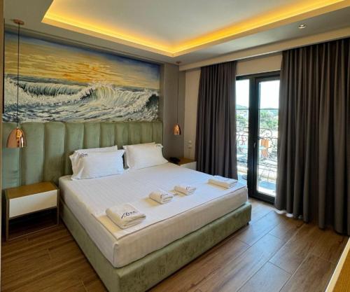 Postel nebo postele na pokoji v ubytování Area Hotel