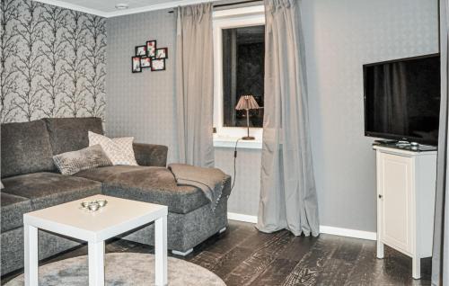 a living room with a couch and a tv at Gorgeous Home In Fengersfors With Wifi in Fengersfors