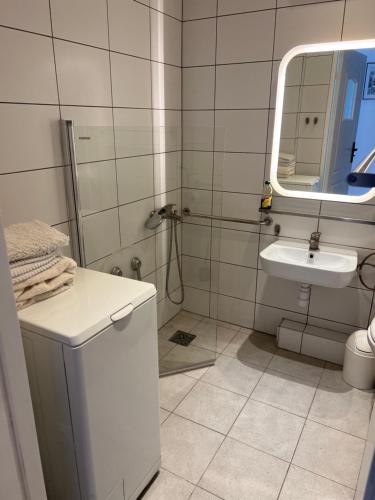 Ванная комната в Apartament przy bulwarze