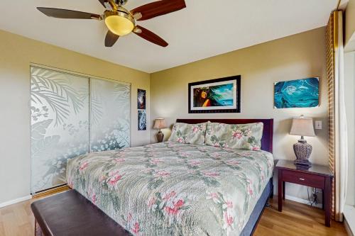 Cama o camas de una habitación en Greens At Waikoloa L101