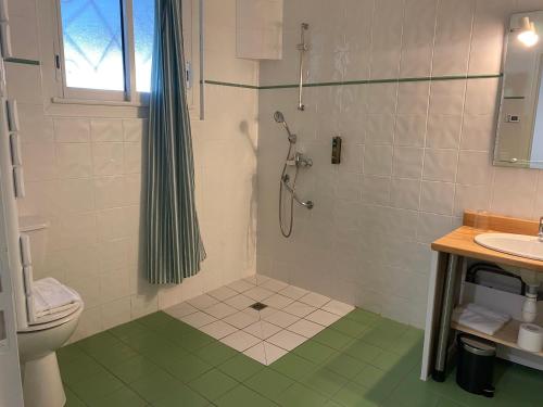 Koupelna v ubytování Logis Hôtel Le Clos Pité