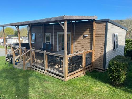 Mobil Home récent en Camping 5 étoiles sur la côte de Normandie plage 1400 m