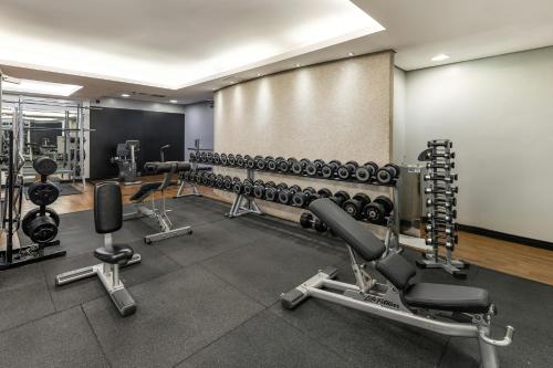 a gym with treadmills and exercise equipment at InterContinental São Paulo by IHG in Sao Paulo