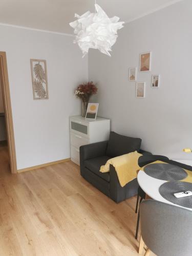 a living room with a couch and a table at Pokoje gościnne Kamil 3 in Karpacz