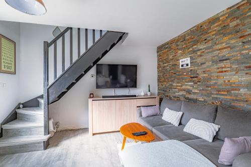 Posezení v ubytování La Maison de Sam - Logement entier & Terrasse