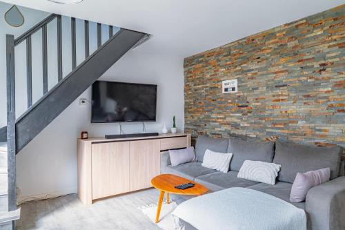 Posezení v ubytování La Maison de Sam - Logement entier & Terrasse