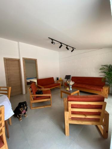 Χώρος καθιστικού στο Casa Ocaso - Relax, naturaleza y confort a 5 min de Baños