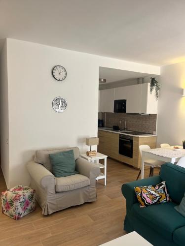 Una cocina o cocineta en Apt Flora