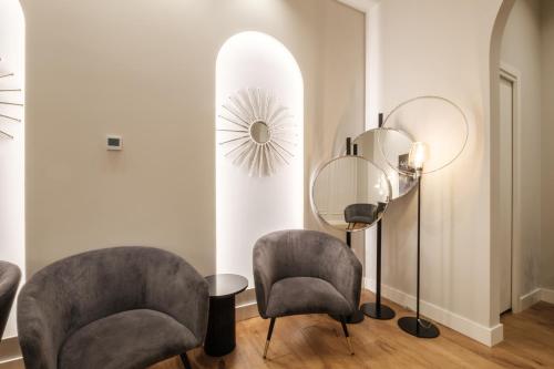 Ruang duduk di Luxury Suites in the Heart of Cagliari