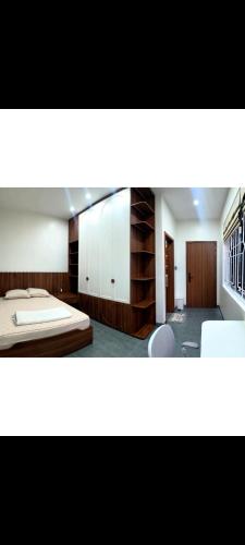 Katil atau katil-katil dalam bilik di Tesla House