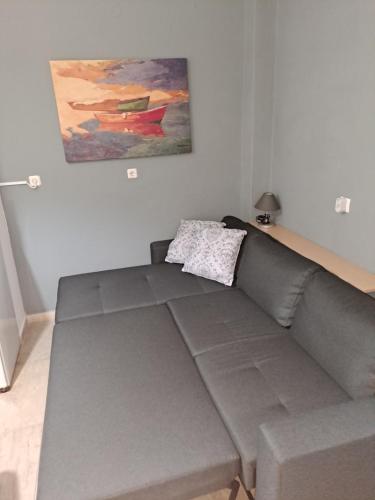 Χώρος καθιστικού στο Port View Apartment