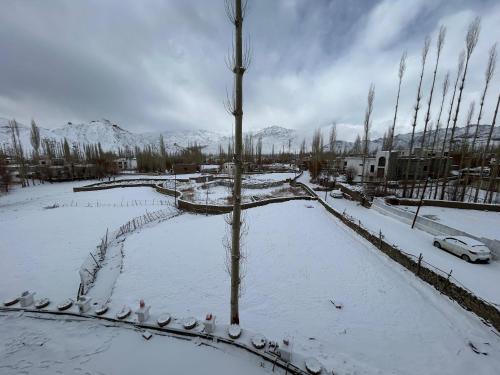 Morning Sky Homestay v zimě