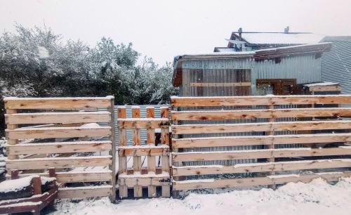 Casa Nido Tiny House v zimě