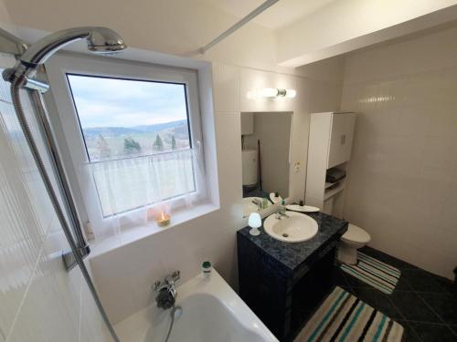 Koupelna v ubytování Apartmán Tymián