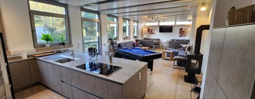 a kitchen with a sink and a counter top at Magisches Wachstein in Wachstein