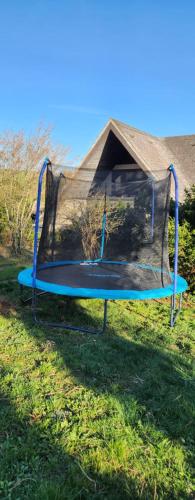 a trampoline in the grass in a field at Magisches Wachstein in Wachstein