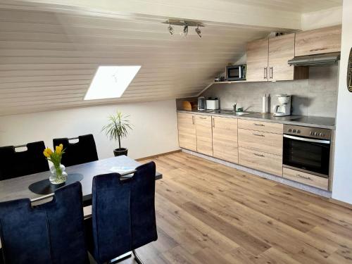 Kuchyň nebo kuchyňský kout v ubytování Ferienwohnung Brigitte