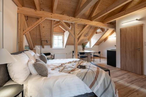 Postel nebo postele na pokoji v ubytování Graudenz - Cozy Apartments